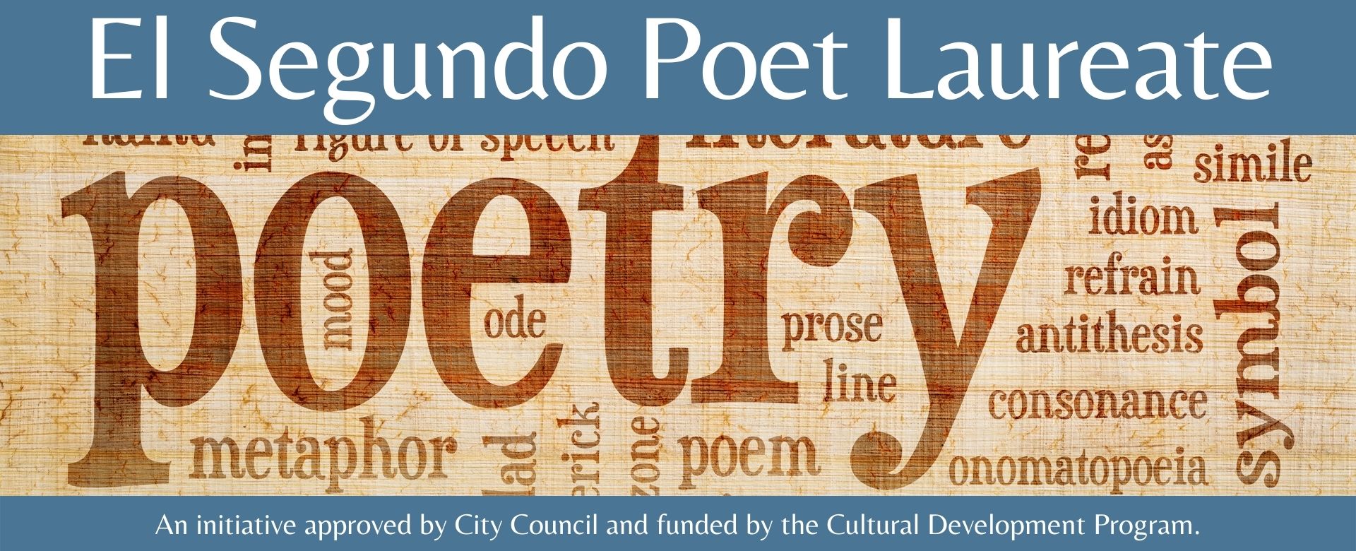 El Segundo Poet Laureate Banner